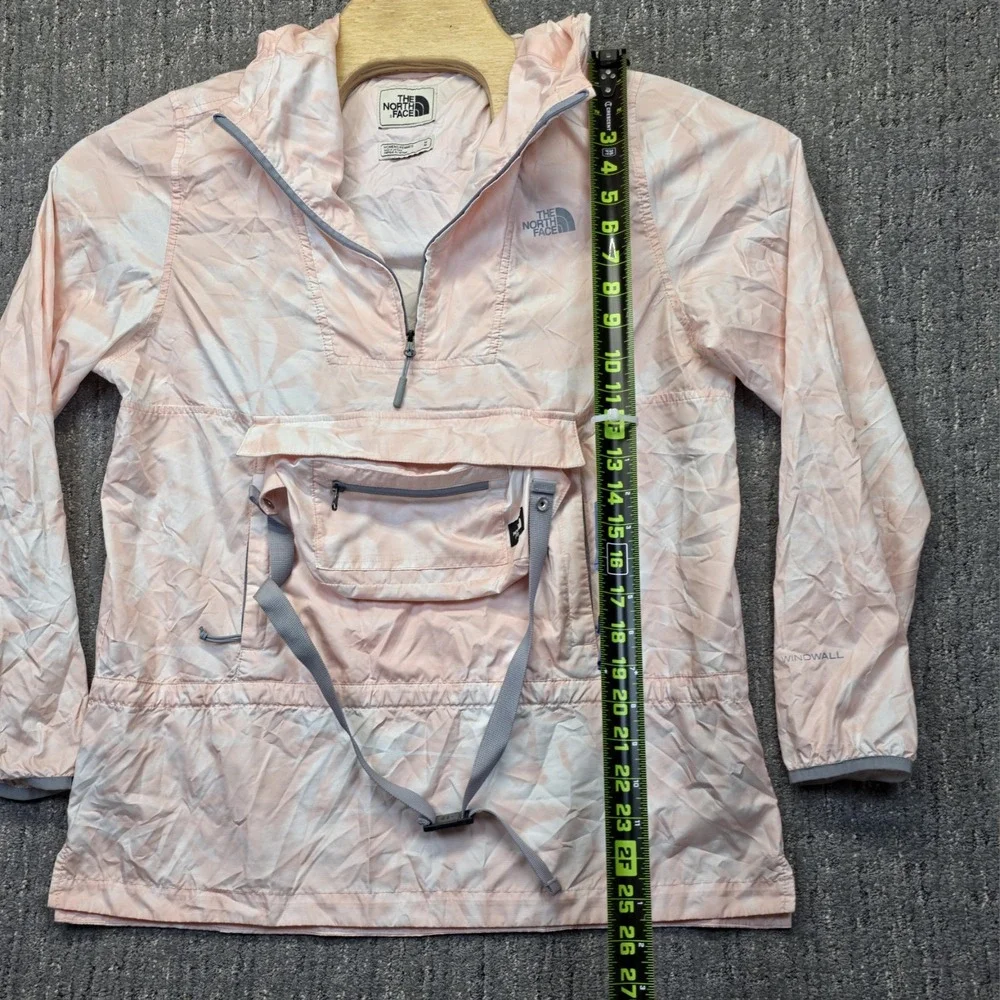 The North Face Fanorak Womens M Windwall Packable Anorak Jacket Pink Tie Dye